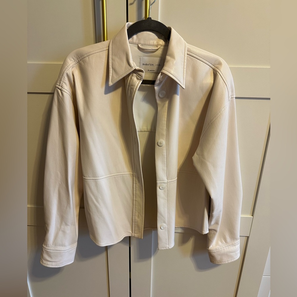 Aritzia Babaton Pelli Faux Leather Shacket